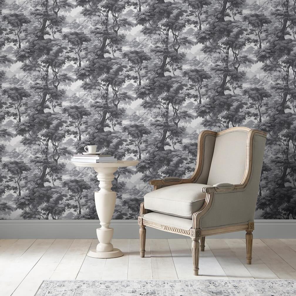 Graham & Brown Bobart's Garden Monochrome Wallpaper