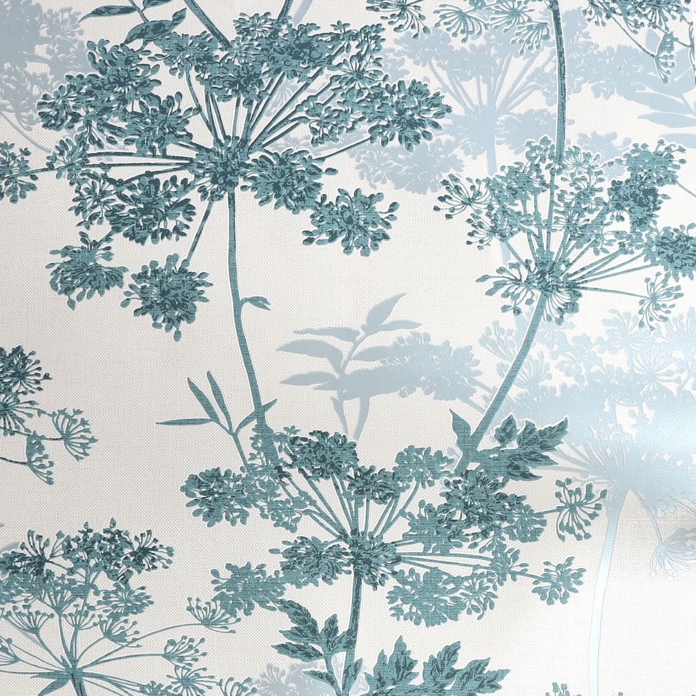 Superfresco Meadow Teal Botanical Wallpaper