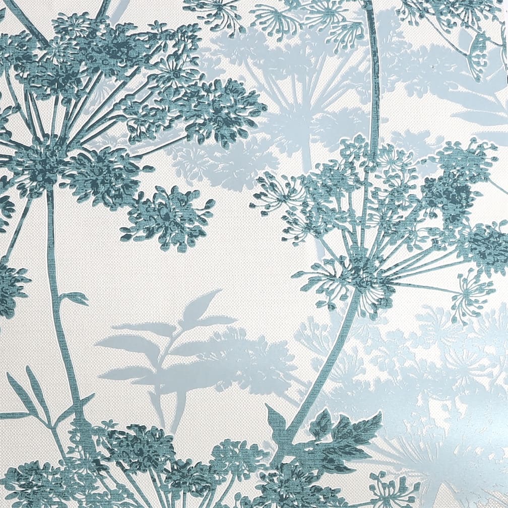 Superfresco Meadow Teal Botanical Wallpaper