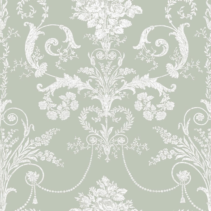 Laura Ashley Josette Sage Green Wallpaper