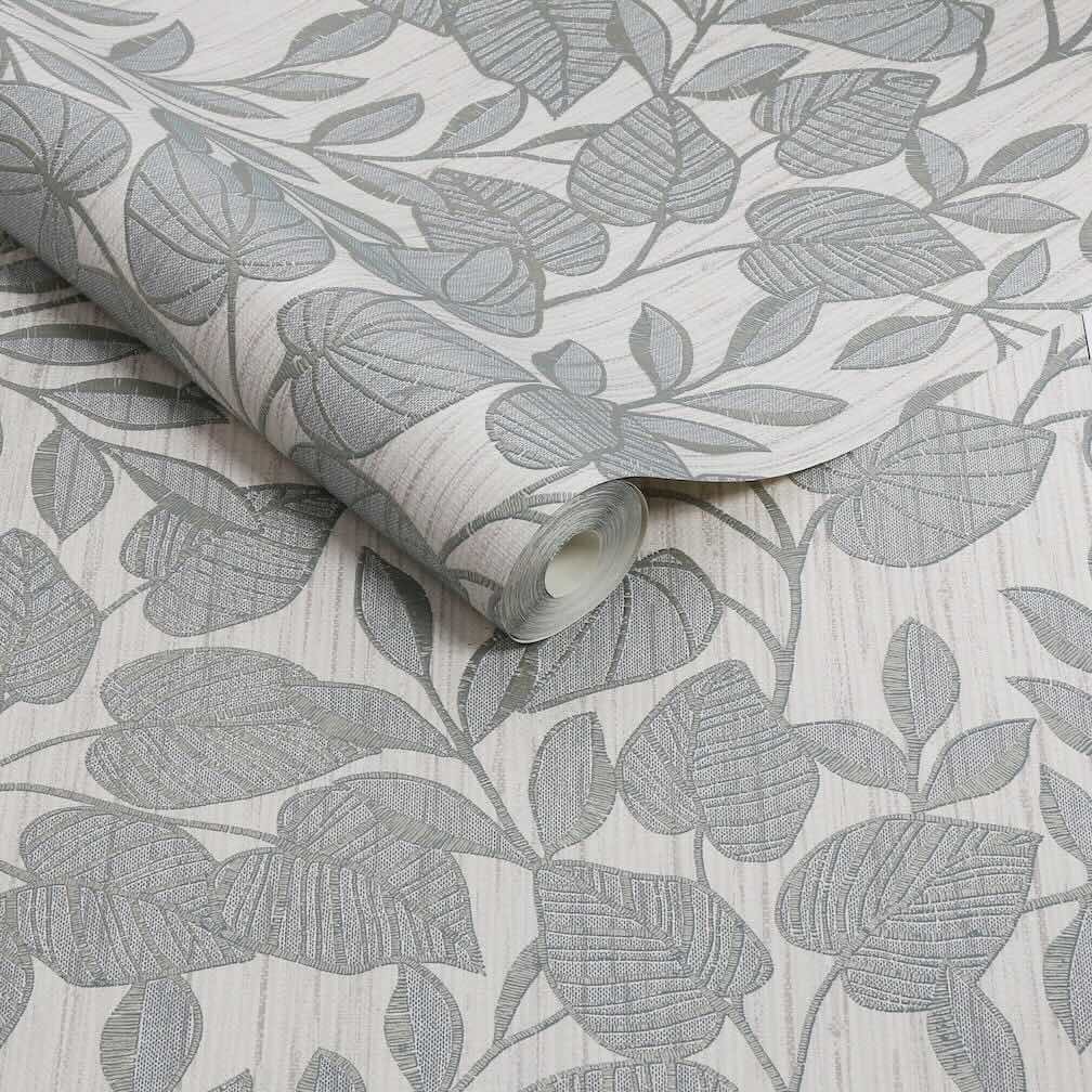 Superfresco Easy Linden Leaf Trail Duck Egg Wallpaper