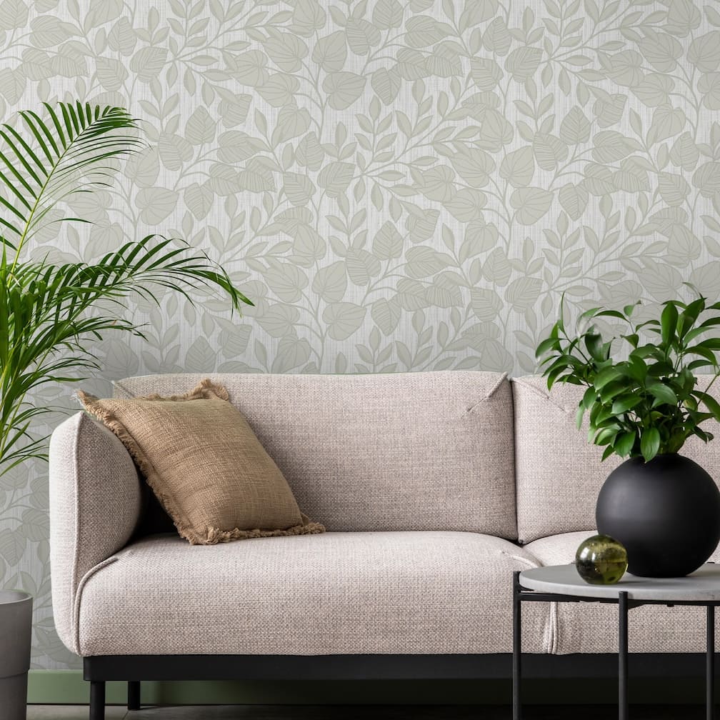 Superfresco Easy Linden Leaf Trail Sage Wallpaper