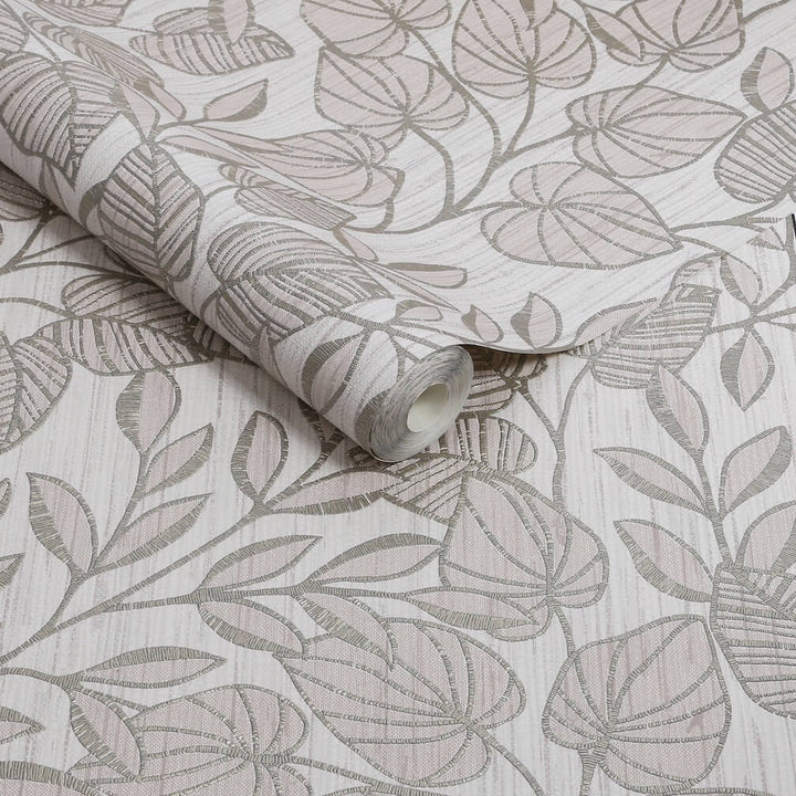 Superfresco Easy Linden Leaf Trail Mocha Wallpaper