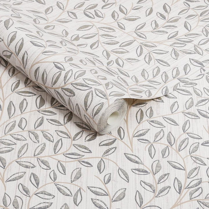 Superfresco Easy Linden Willow Leaf Mocha Wallpaper