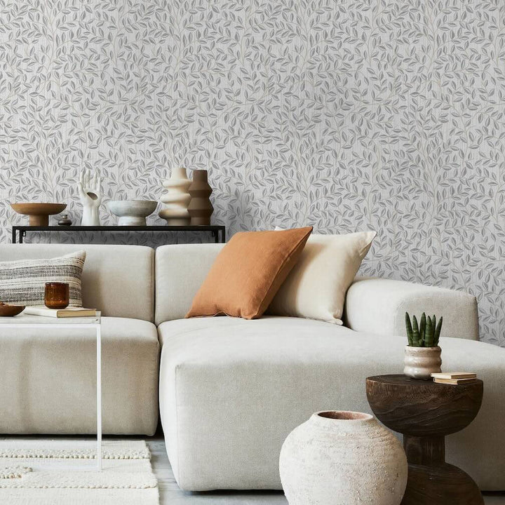 Superfresco Easy Linden Willow Leaf Mocha Wallpaper