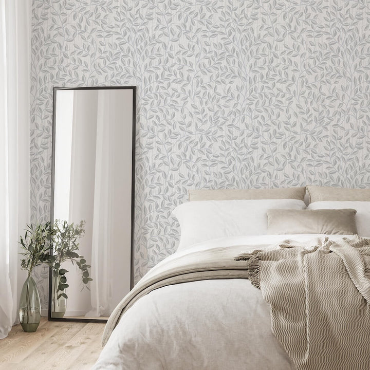 Superfresco Easy Linden Willow Leaf Duck Egg Wallpaper