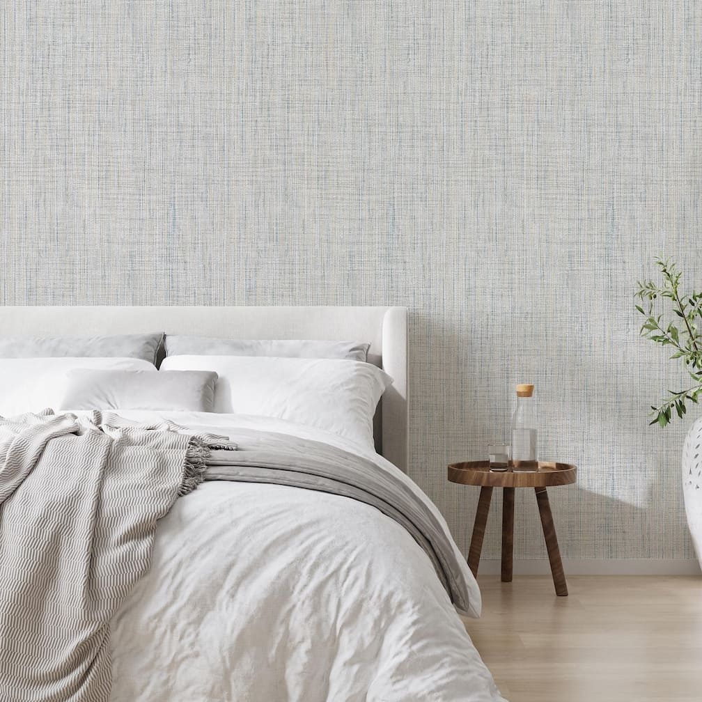 Superfresco Easy Linden Texture Blue Wallpaper