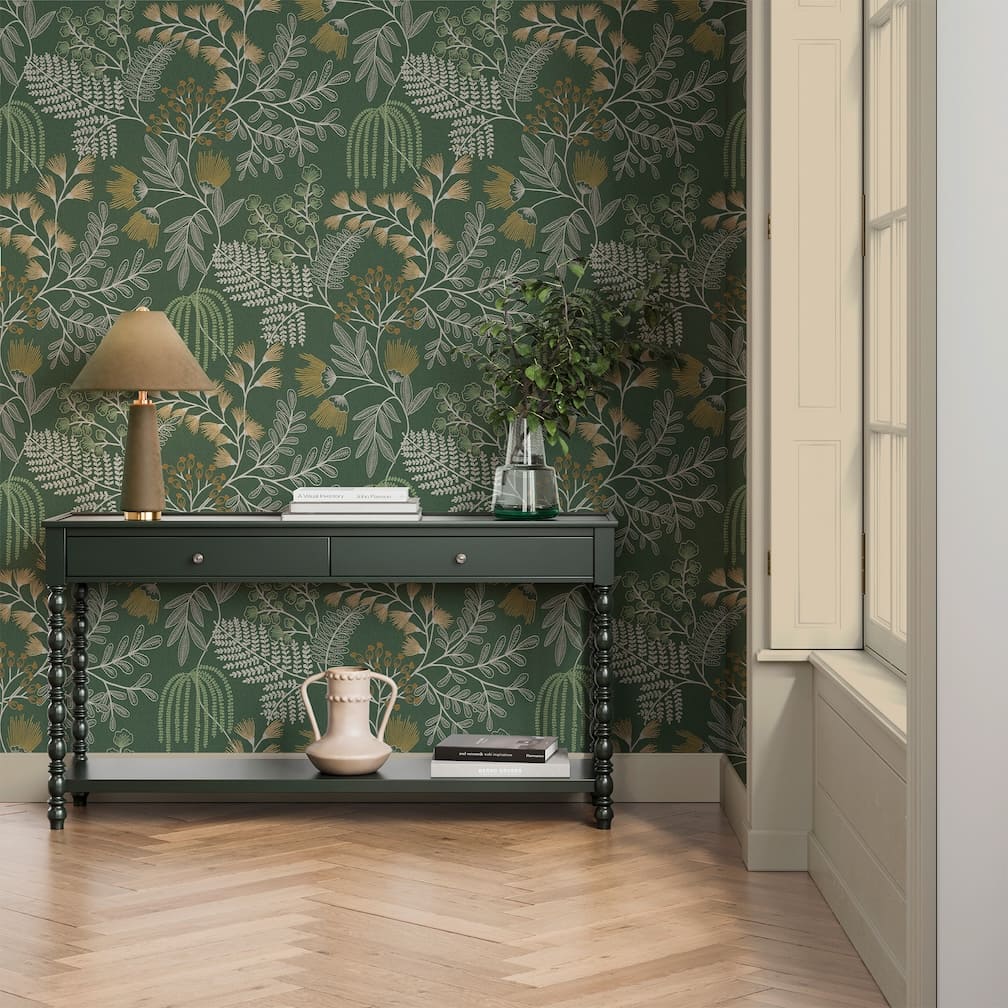 Superfresco Easy Richmond Forest Green Wallpaper