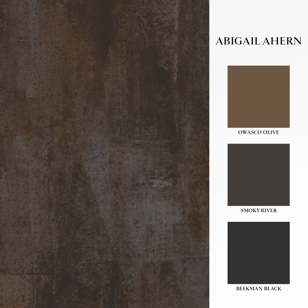 Abigail Ahern Oxidized Opulence Charcoal Wallpaper