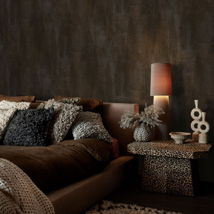 Abigail Ahern Oxidized Opulence Charcoal Wallpaper