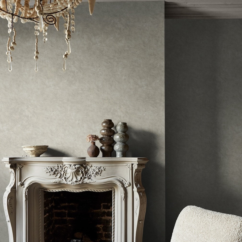 Abigail Ahern Urbanite Tadelakt Greige Wallpaper