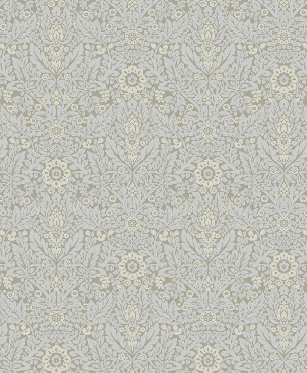 Laura Ashley Delamore Stone Grey Wallpaper