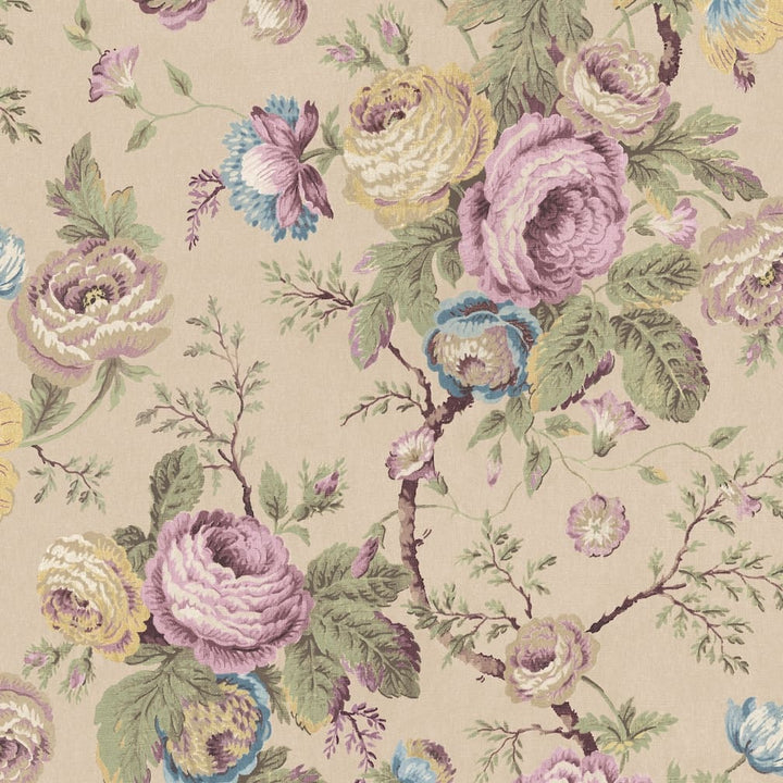 Laura Ashley Uffington Roses Plaster Pink Wallpaper