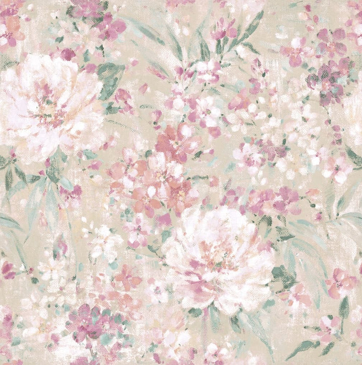 Laura Ashley Mayville Plaster Pink Wallpaper