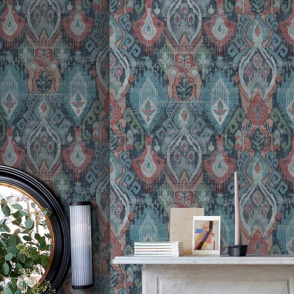 Graham & Brown Daraee Tapestry Blue Wallpaper