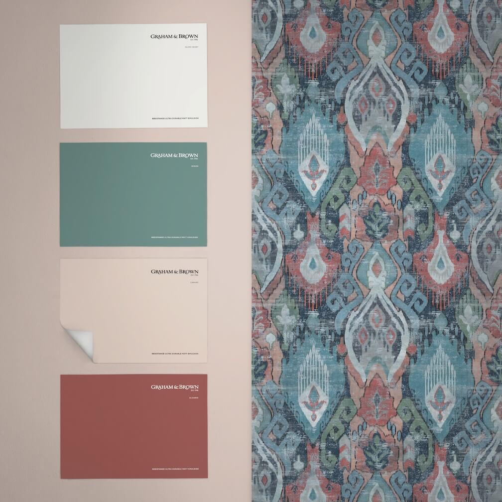 Graham & Brown Daraee Tapestry Blue Wallpaper