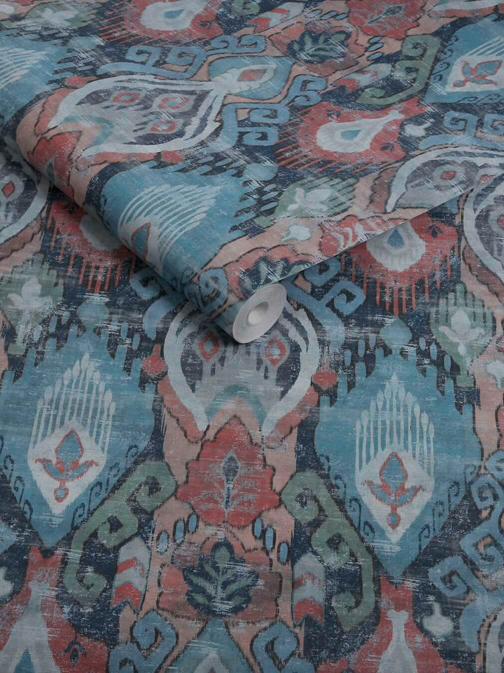 Graham & Brown Daraee Tapestry Blue Wallpaper