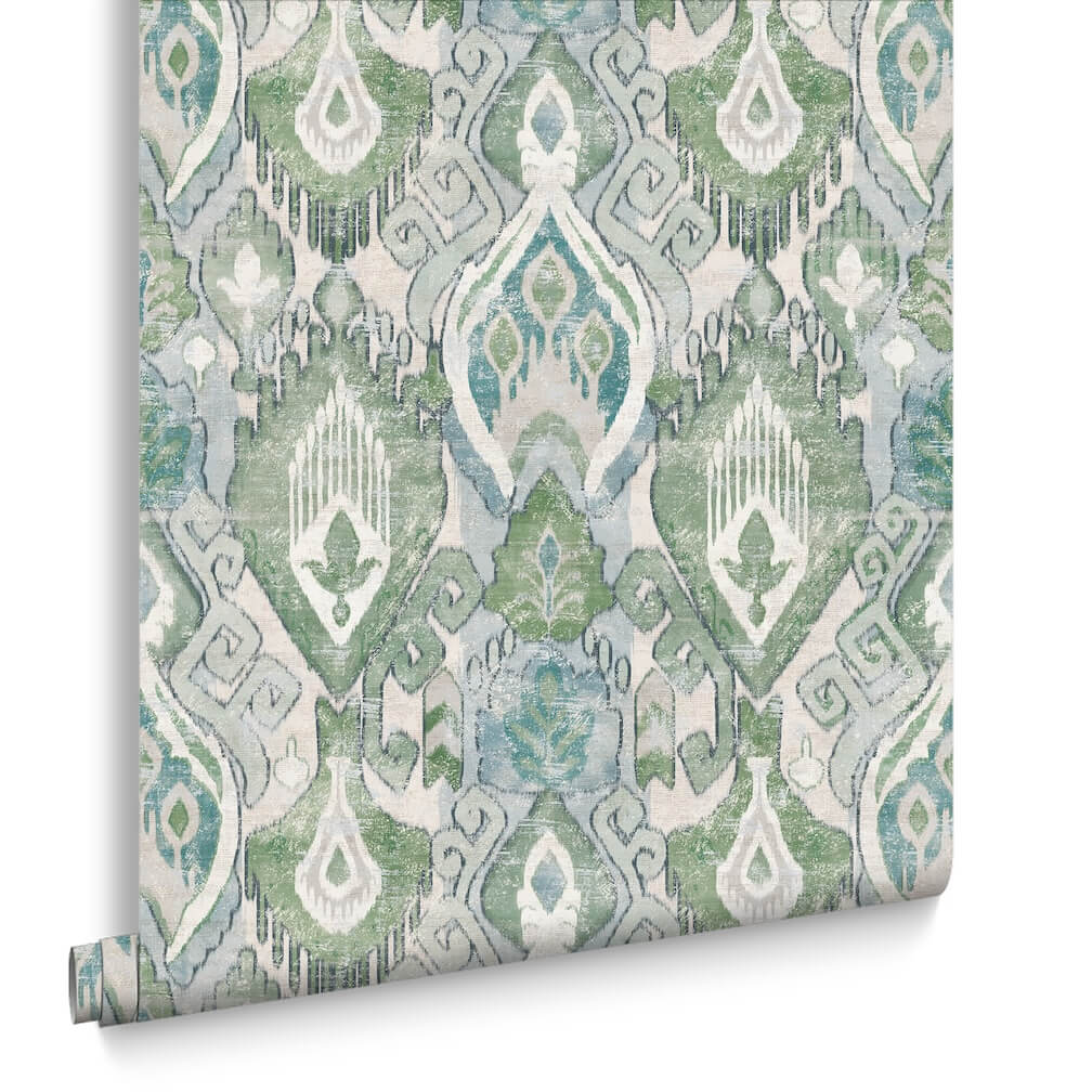 Graham & Brown Daraee Tapestry Blue & Green Wallpaper