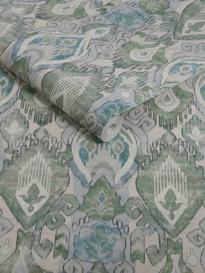 Graham & Brown Daraee Tapestry Blue & Green Wallpaper