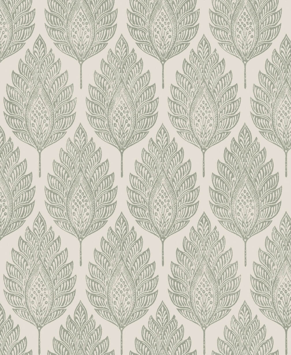 Graham & Brown Flame Leaf Neutral Wallpaper