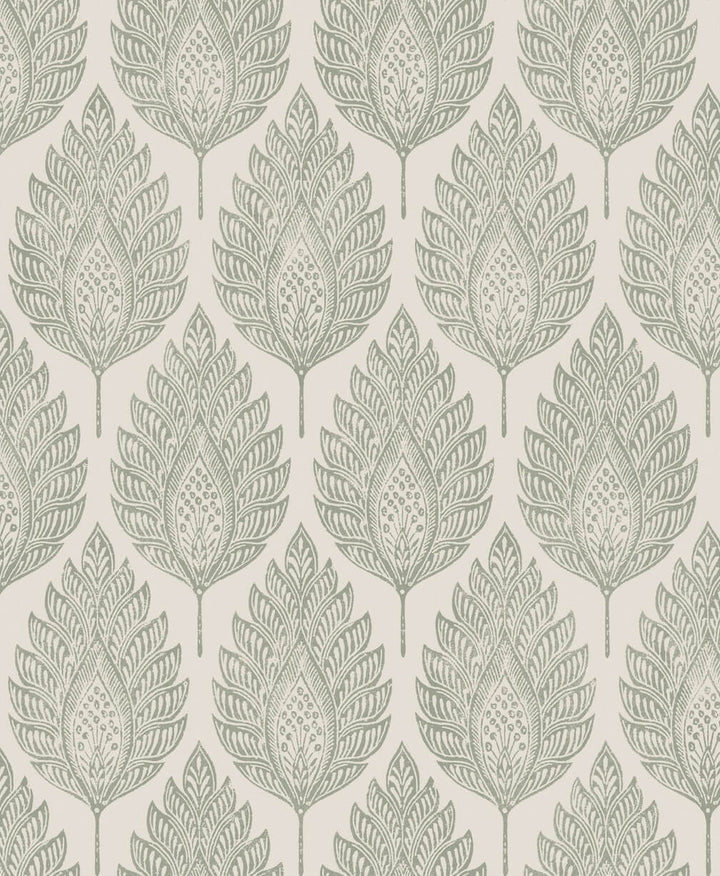 Graham & Brown Flame Leaf Neutral Wallpaper