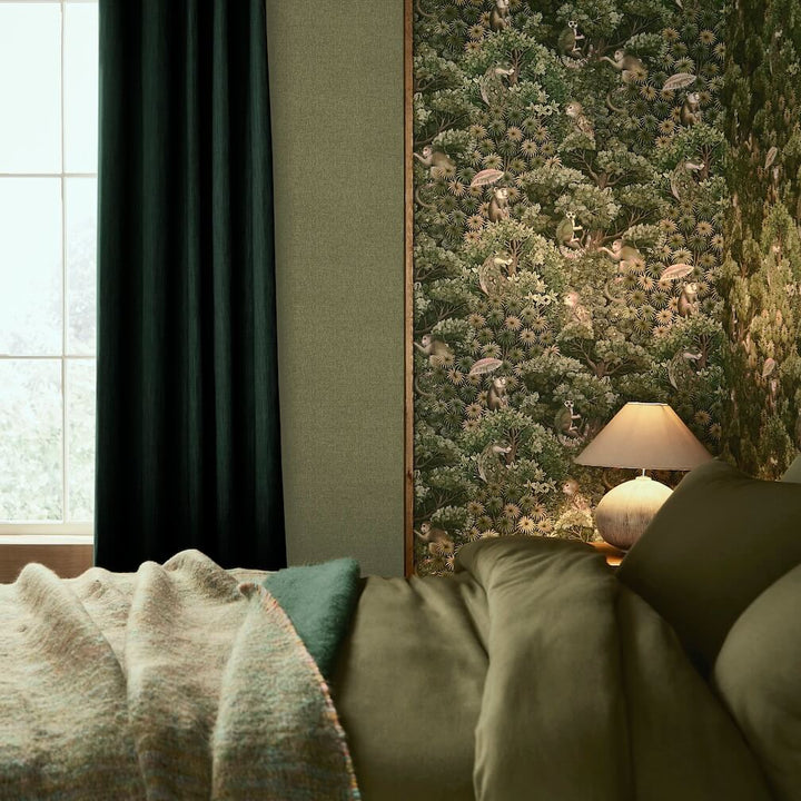 Graham & Brown Treetop Troop Green Wallpaper