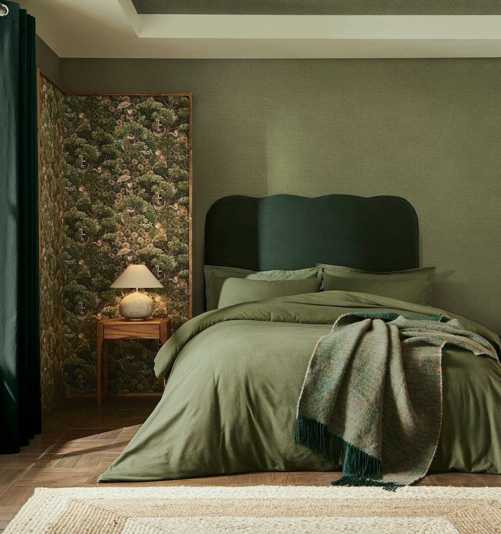 Graham & Brown Treetop Troop Green Wallpaper