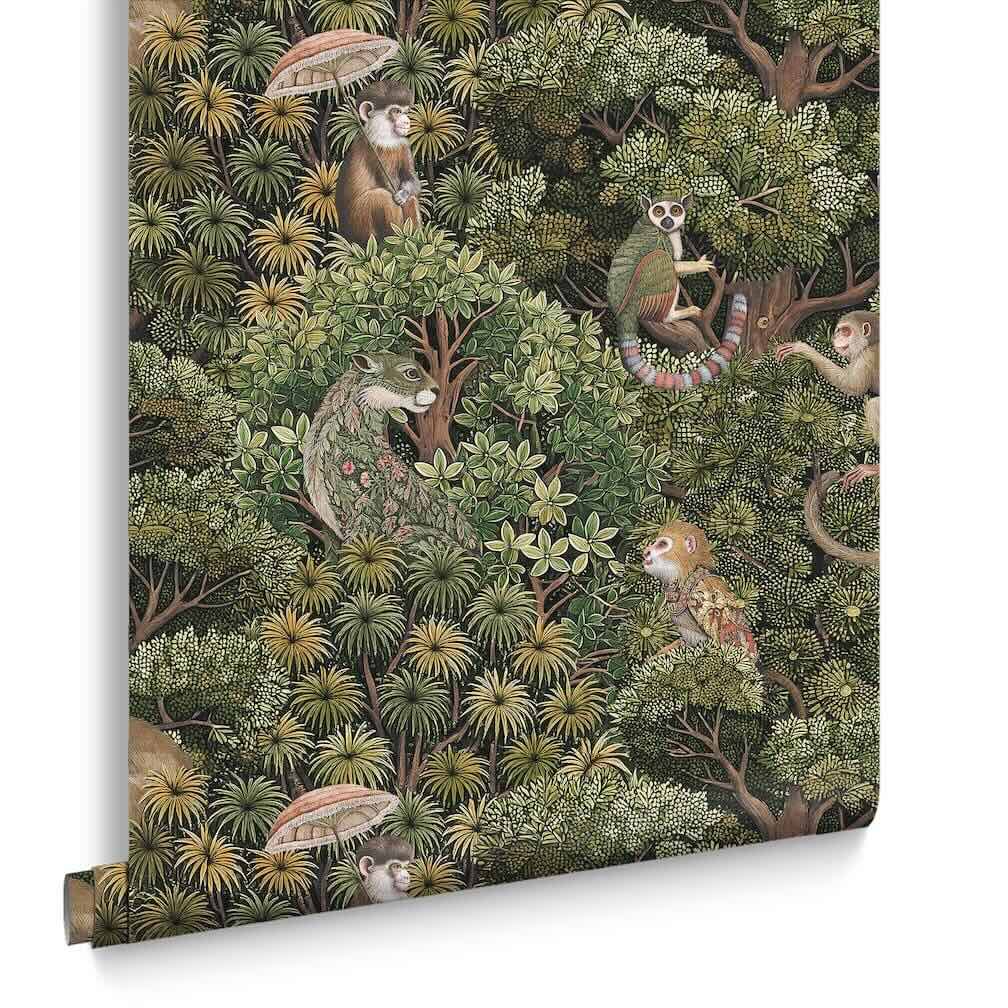 Graham & Brown Treetop Troop Green Wallpaper