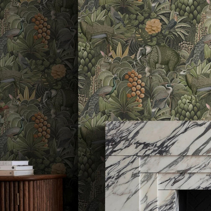 Graham & Brown Jungle Jamboree Sage Wallpaper