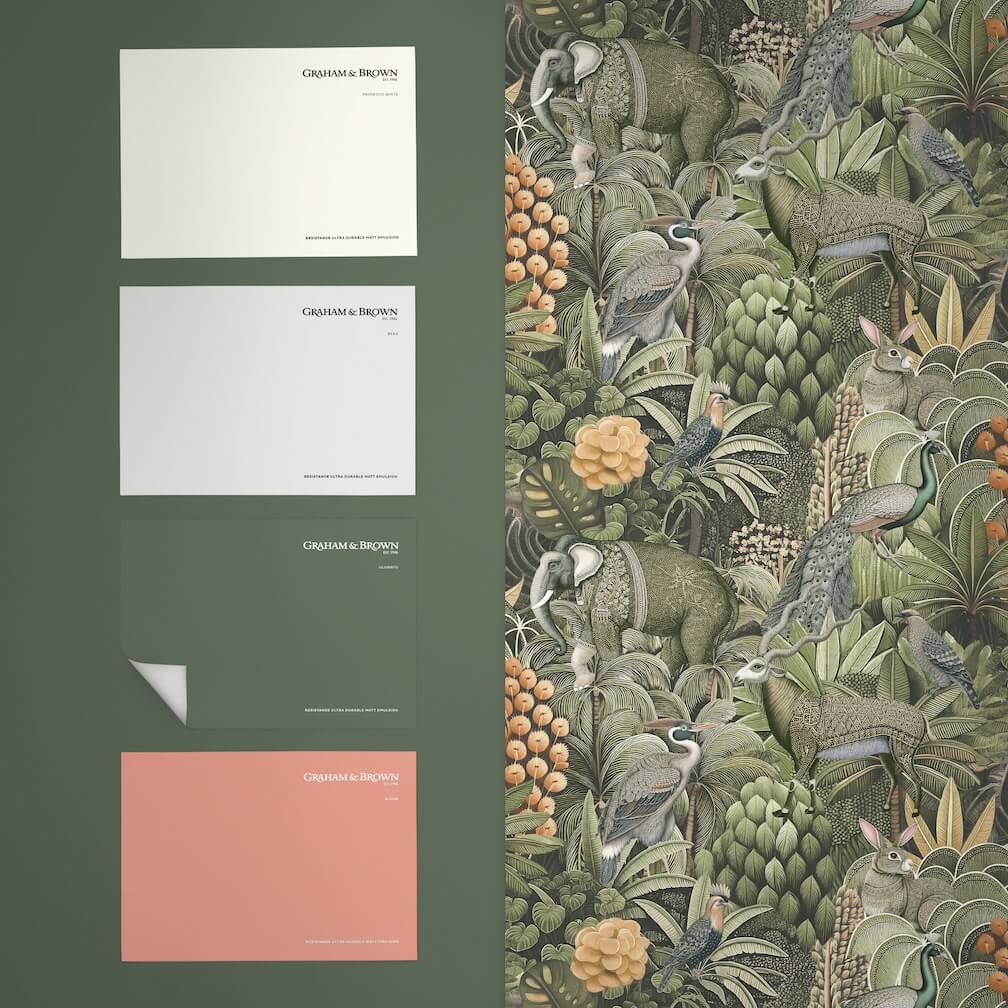Graham & Brown Jungle Jamboree Sage Wallpaper