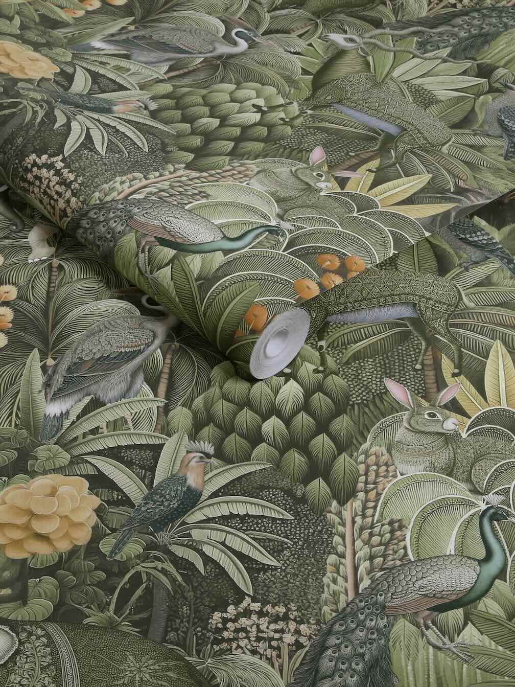 Graham & Brown Jungle Jamboree Sage Wallpaper
