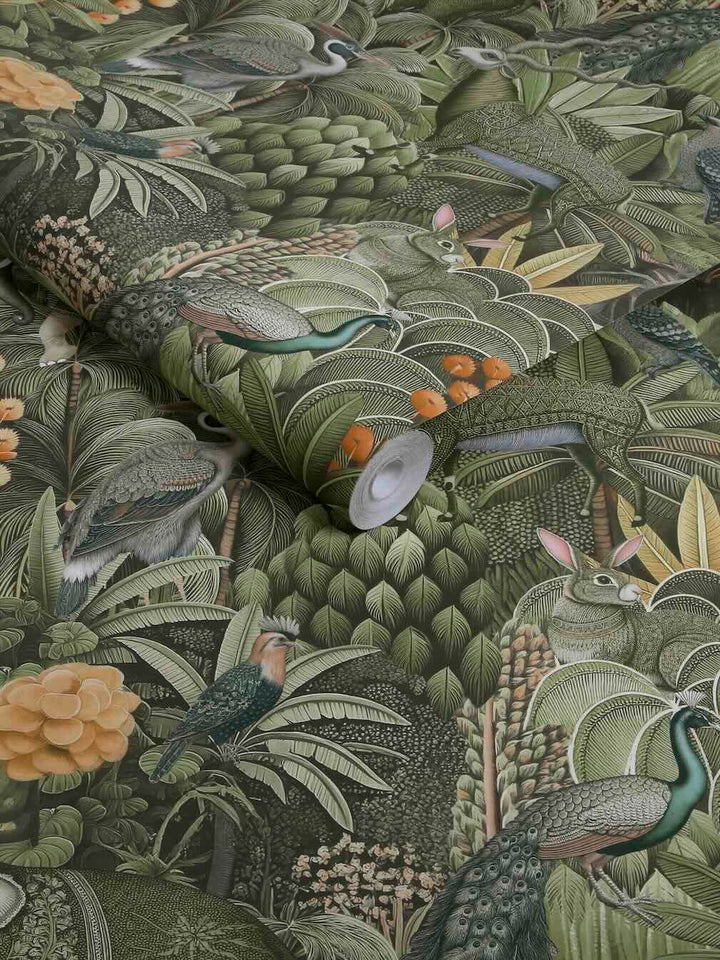 Graham & Brown Jungle Jamboree Sage Wallpaper