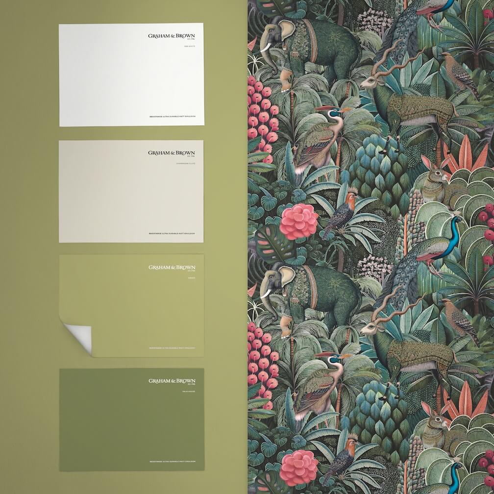 Graham & Brown Jungle Jamboree Green Wallpaper