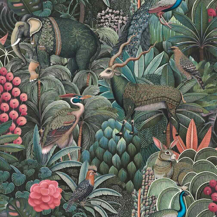 Graham & Brown Jungle Jamboree Green Wallpaper