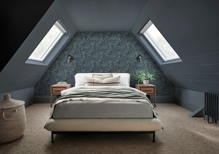 Graham & Brown Vendura Weave Navy Wallpaper
