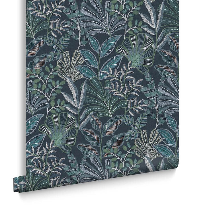 Graham & Brown Vendura Weave Navy Wallpaper