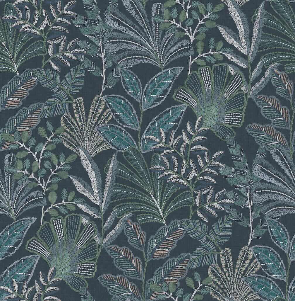Graham & Brown Vendura Weave Navy Wallpaper