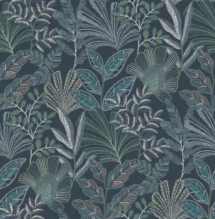 Graham & Brown Vendura Weave Navy Wallpaper