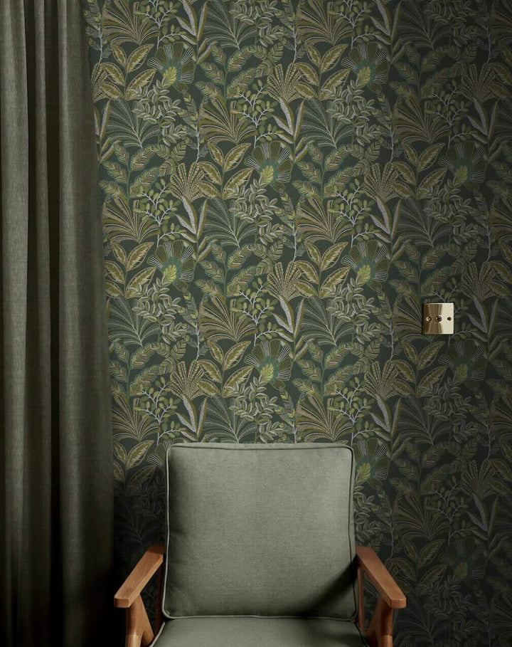 Graham & Brown Vendura Weave Emerald Wallpaper