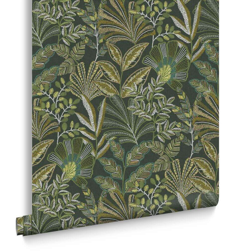 Graham & Brown Vendura Weave Emerald Wallpaper
