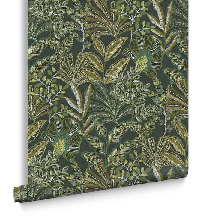 Graham & Brown Vendura Weave Emerald Wallpaper