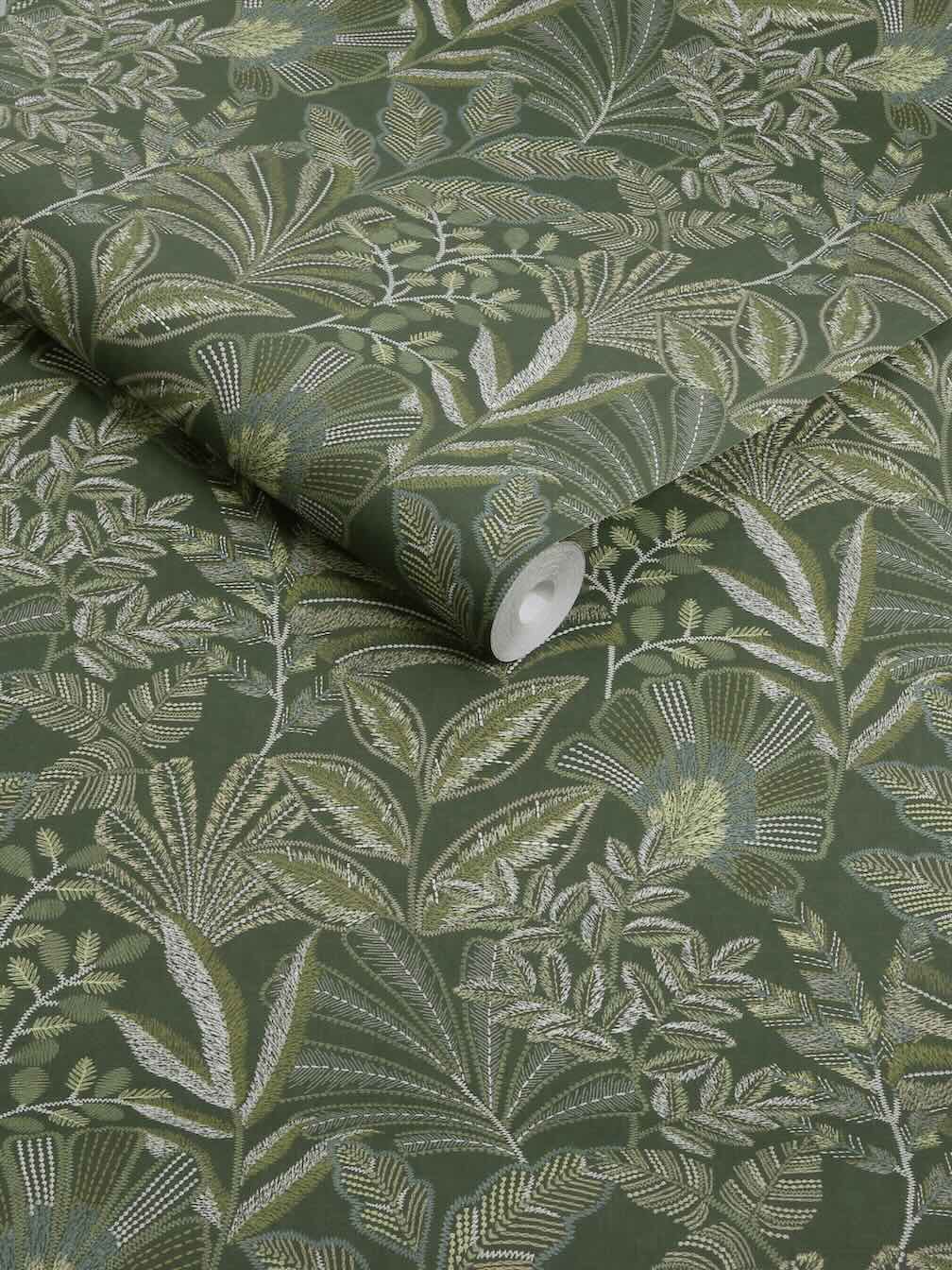 Graham & Brown Vendura Weave Emerald Wallpaper