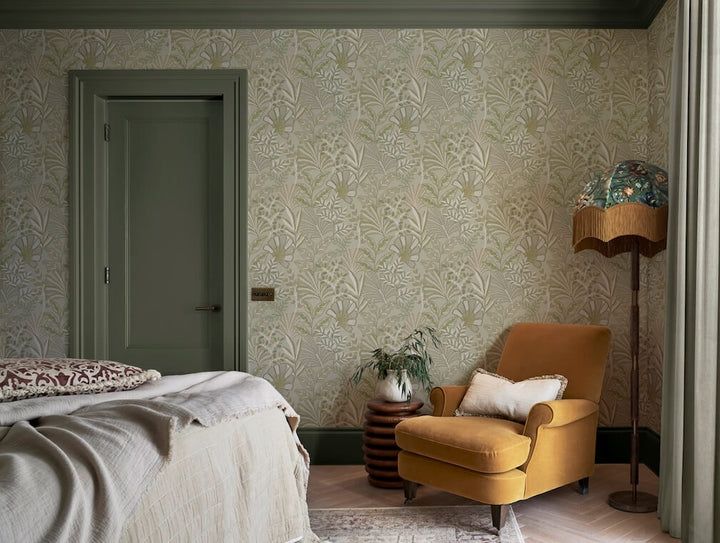 Graham & Brown Vendura Weave Sage Wallpaper
