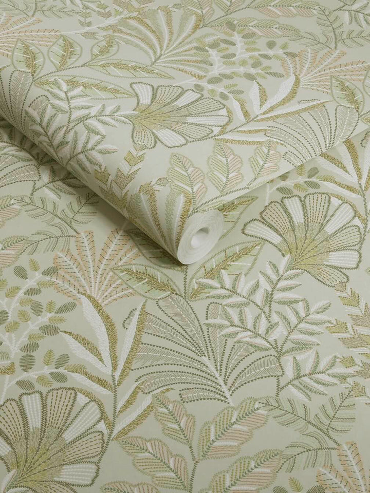 Graham & Brown Vendura Weave Sage Wallpaper