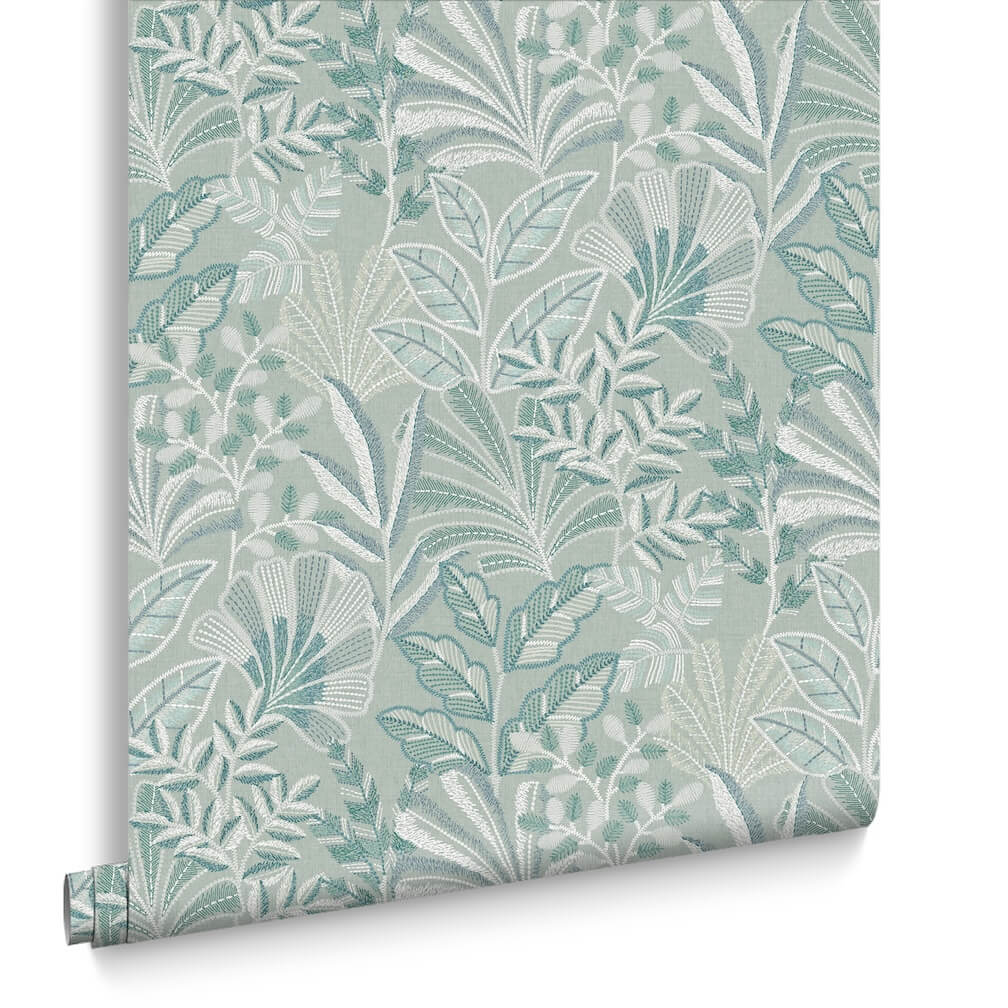 Graham & Brown Vendura Weave Sky Wallpaper