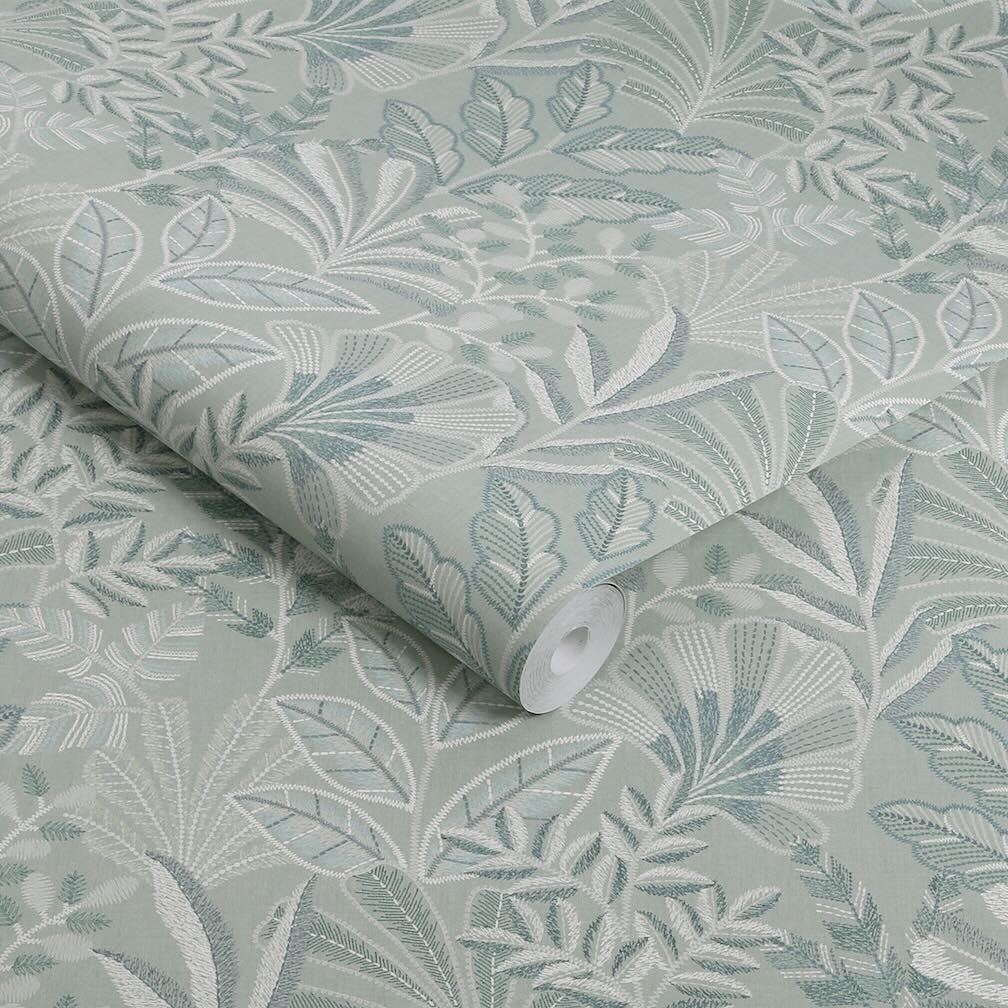 Graham & Brown Vendura Weave Sky Wallpaper