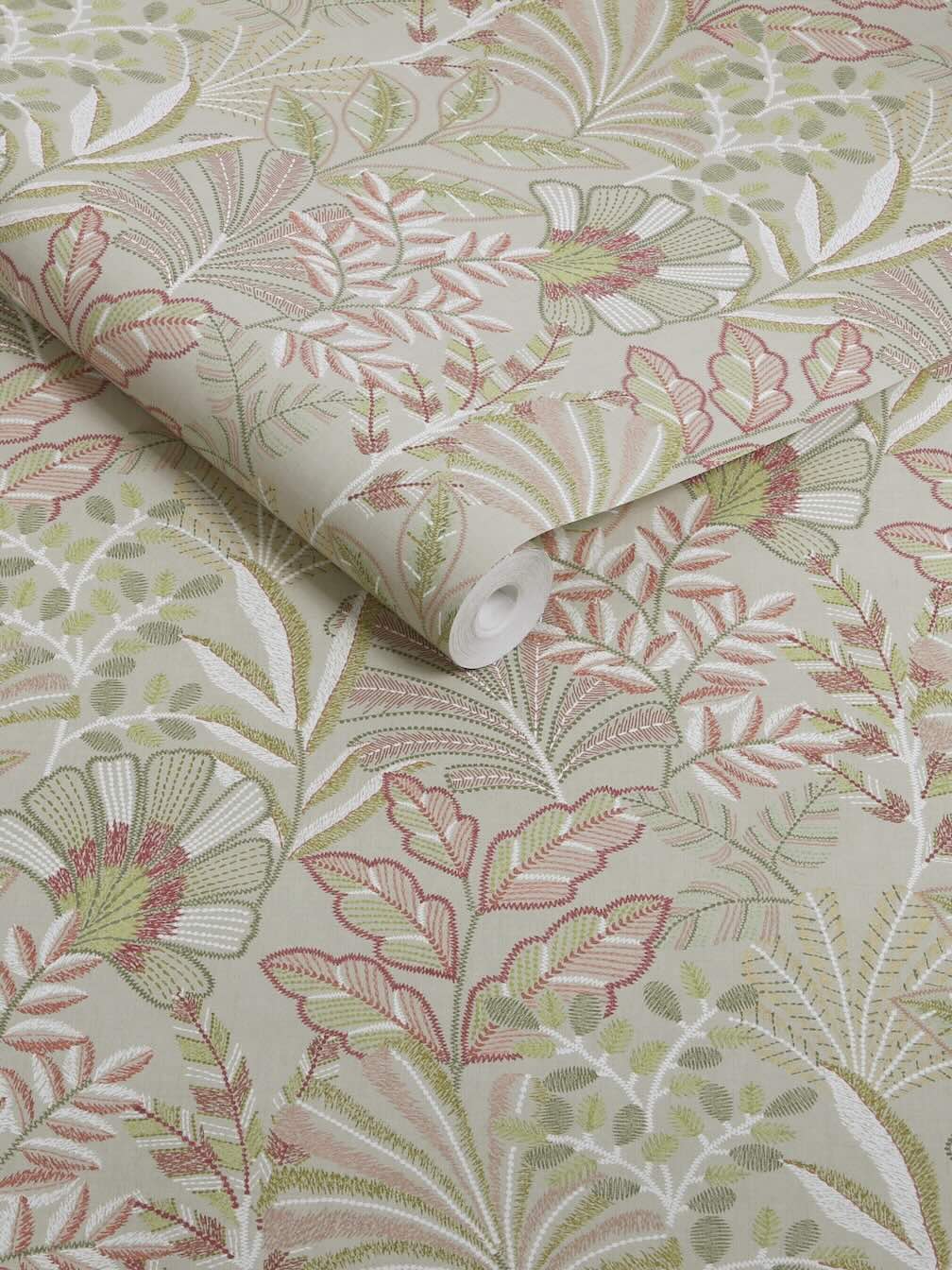 Graham & Brown Vendura Weave Pink Wallpaper