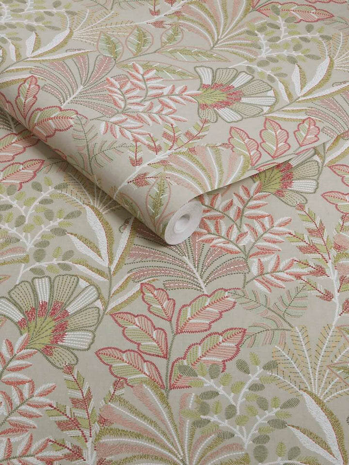 Graham & Brown Vendura Weave Pink Wallpaper