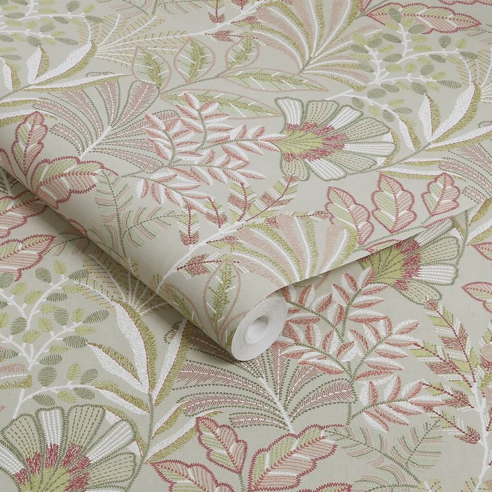 Graham & Brown Vendura Weave Pink Wallpaper