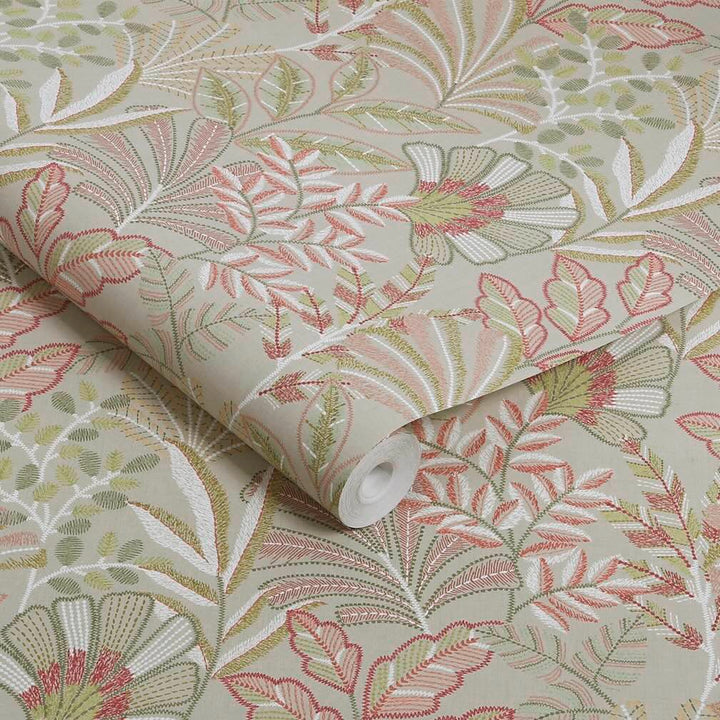 Graham & Brown Vendura Weave Pink Wallpaper